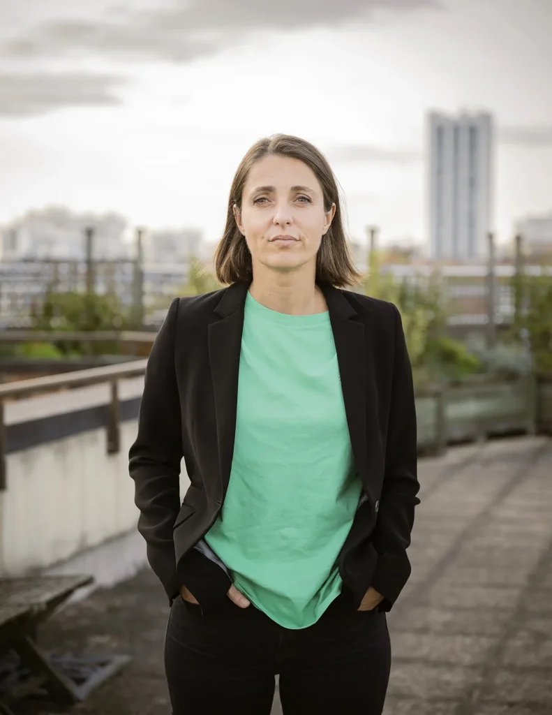 portrait de Sophie Binet, syndicaliste pour l'Humanité magazine